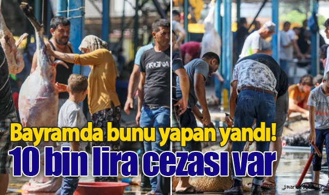 Kurban Bayramı nda bunu yapan yandı 10 bin 319 lira cezası var Ulusal